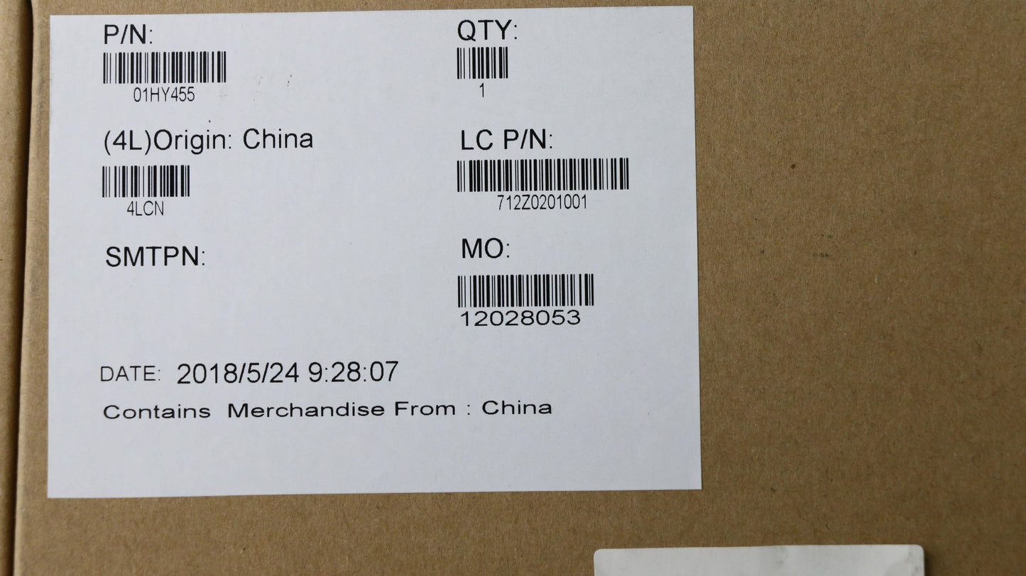 Lenovo Fru D Cover Asm - 01HY455
