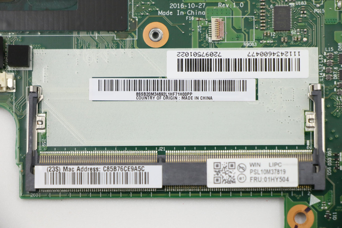 Lenovo Mb I7-7500U, Win, Ny, Dtpm1.2+ - 01HY504
