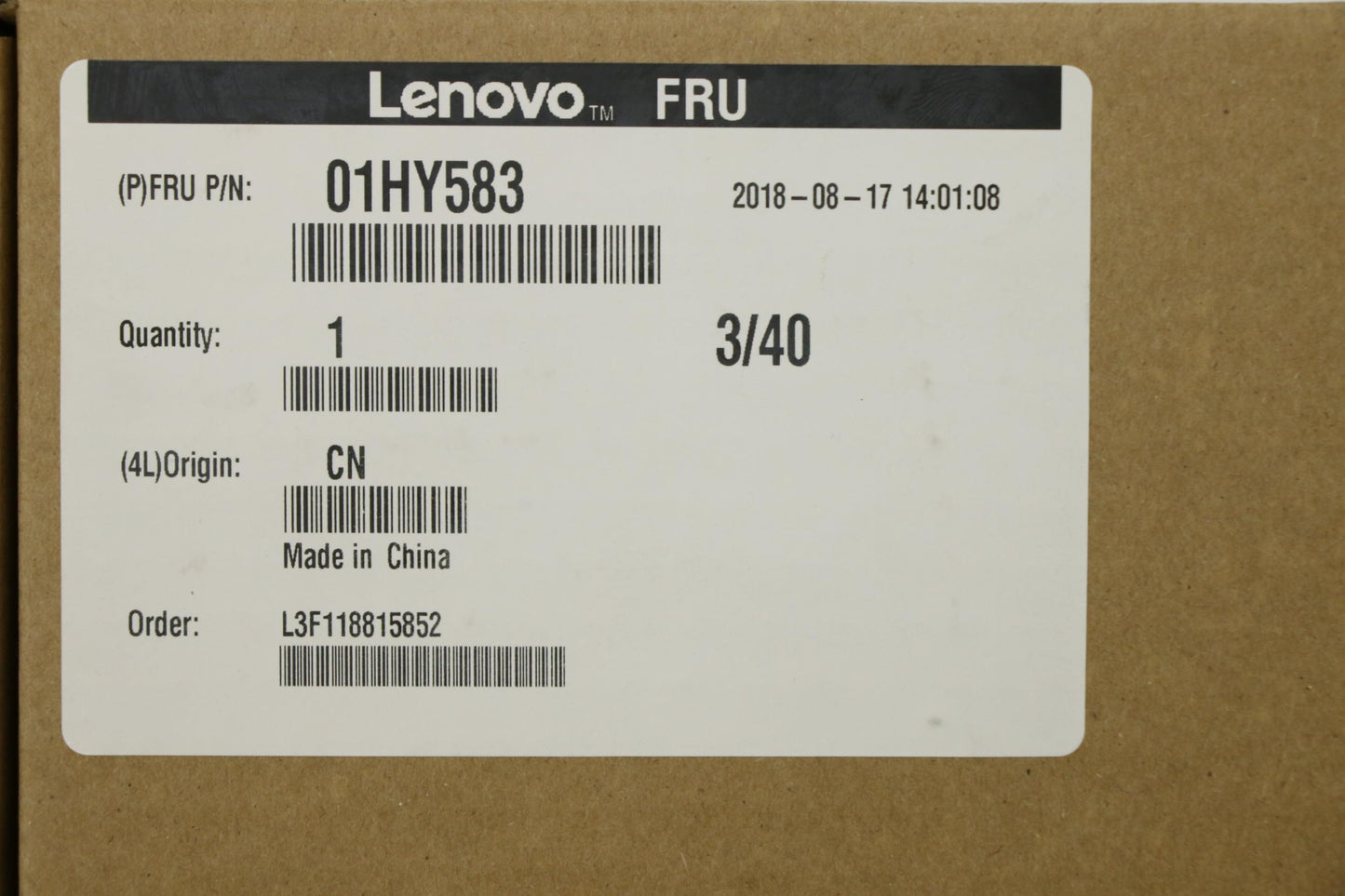 Lenovo Bezel Fru Lcd Bezel W/Camera - 01HY583