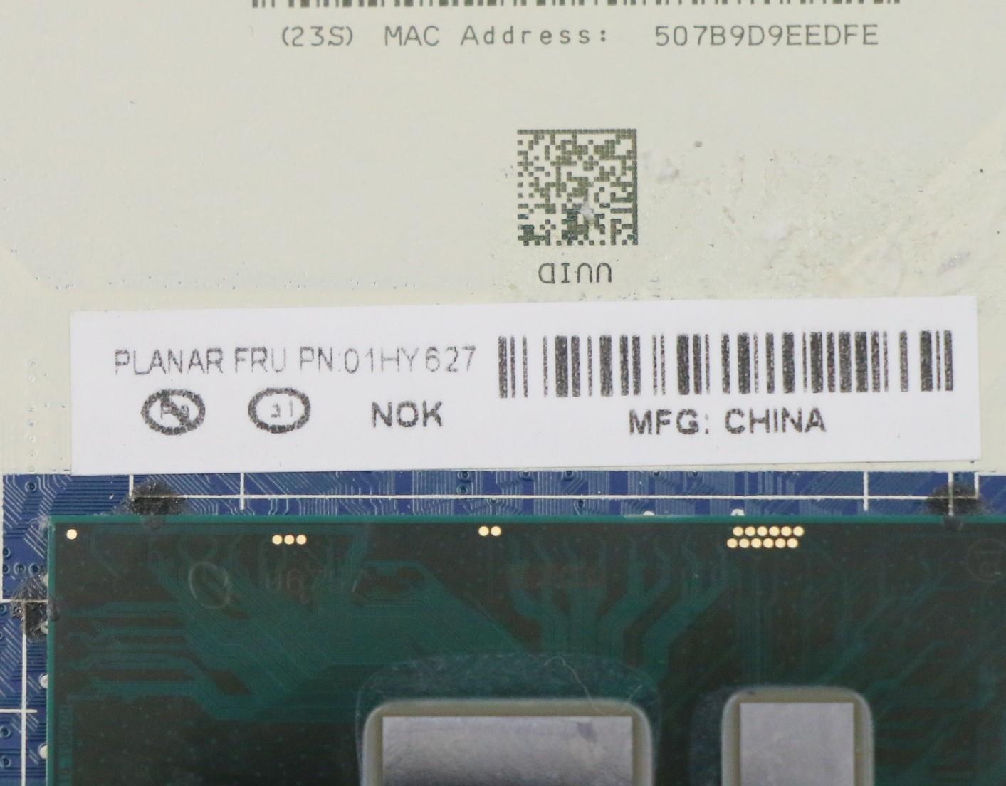 Lenovo Mb I5-6200U Uma Nok Hwtpm Lts - 01HY627