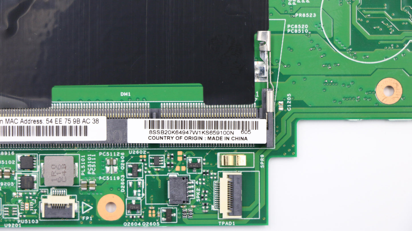 Lenovo Assembly Mainboard Lcl-P W/Cpu - 01HY679