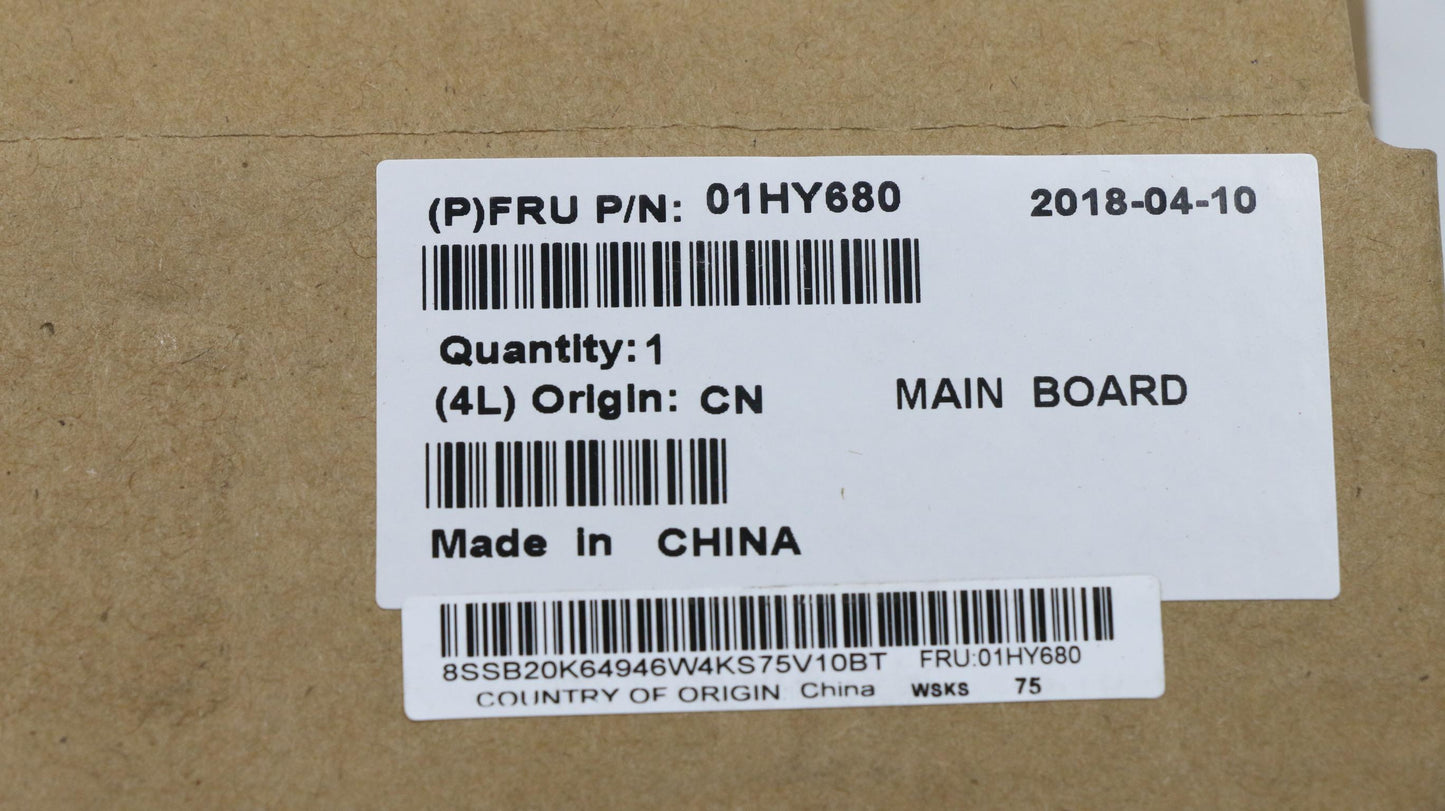 Lenovo Assembly Mainboard Lcl-P W/Cpu - 01HY680