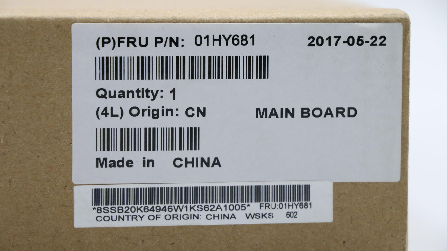 Lenovo Assembly Mainboard Lcl-P W/Cpu - 01HY681