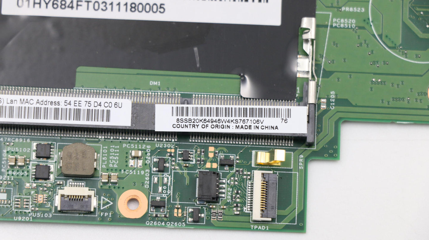 Lenovo Mb Lcl-P Win W/Cpu I7-6500U N- - 01HY684