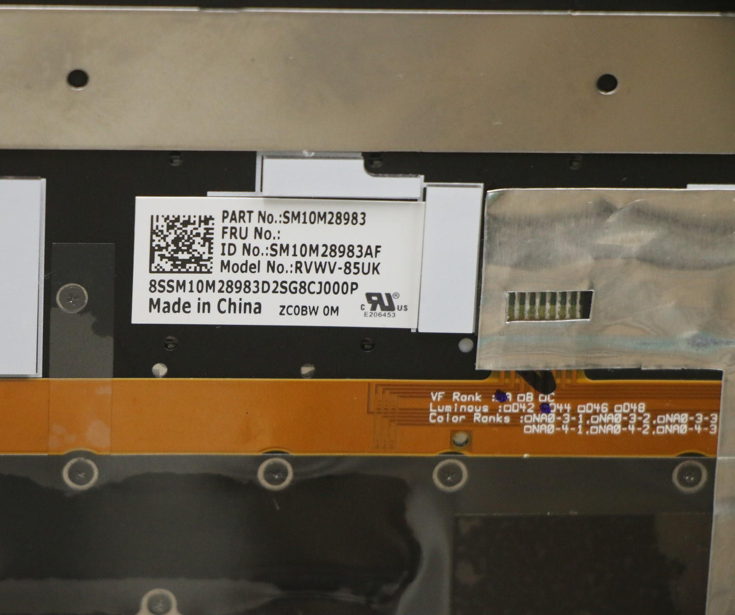 Lenovo C-Cover, Keyboard, Dfn+Fuyu, C - 01HY800