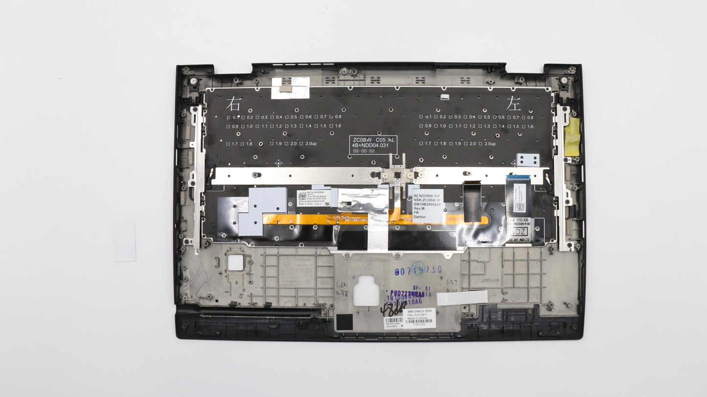 Lenovo C-Cover,Kbd,Dfn+Fuyu,Fr,Bk - 01HY811