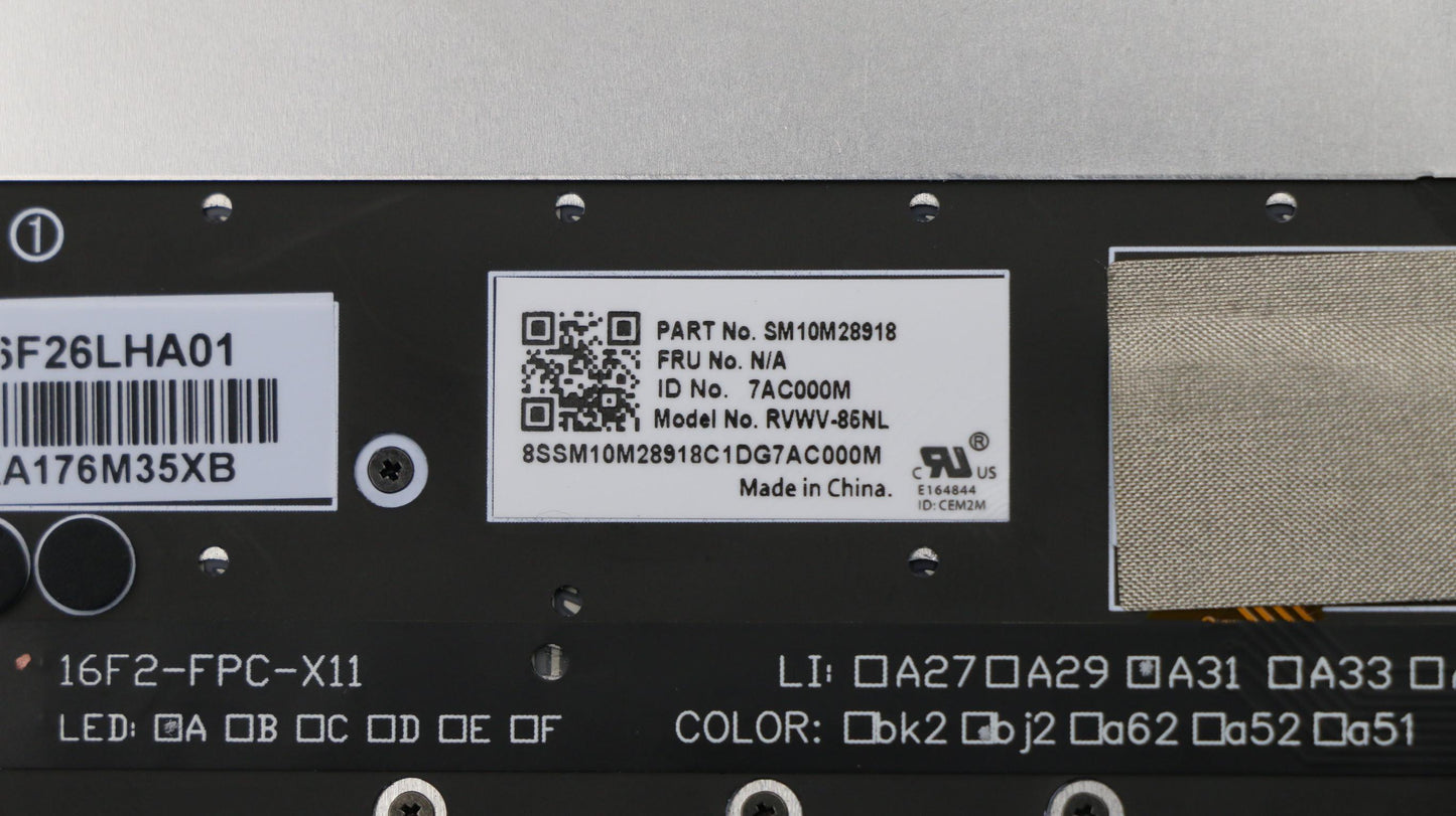 Lenovo C-Cover, Keyboard, Chy+Ksi, Nl - 01HY945