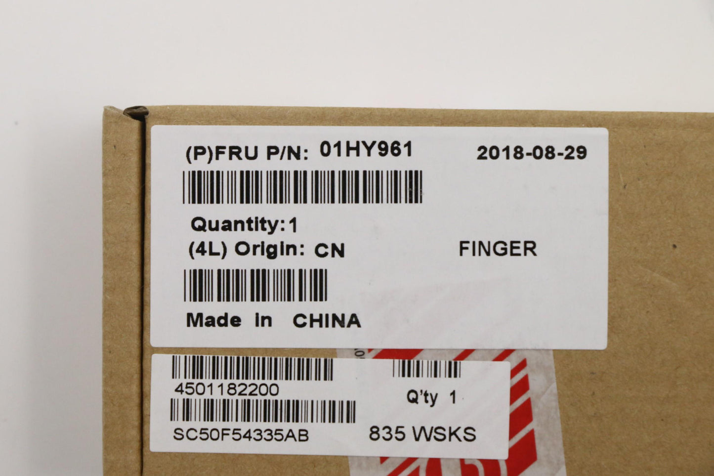 Lenovo Syn Touch Fpr, Card, Bk, Jyt - 01HY961