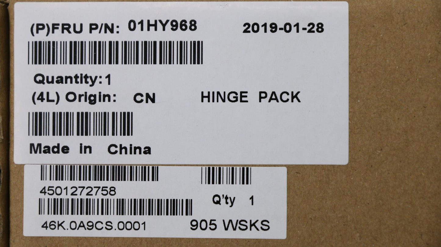 Lenovo Hinge,L/R,Lcd Mdl,Avc,Silver - 01HY968
