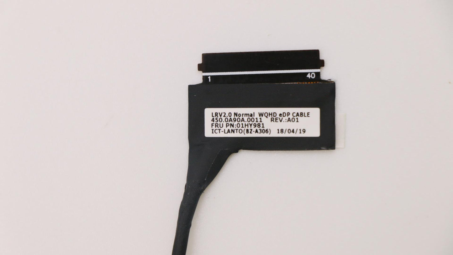 Lenovo Lcd Cable, Normal, Wqhd, Ict - 01HY981