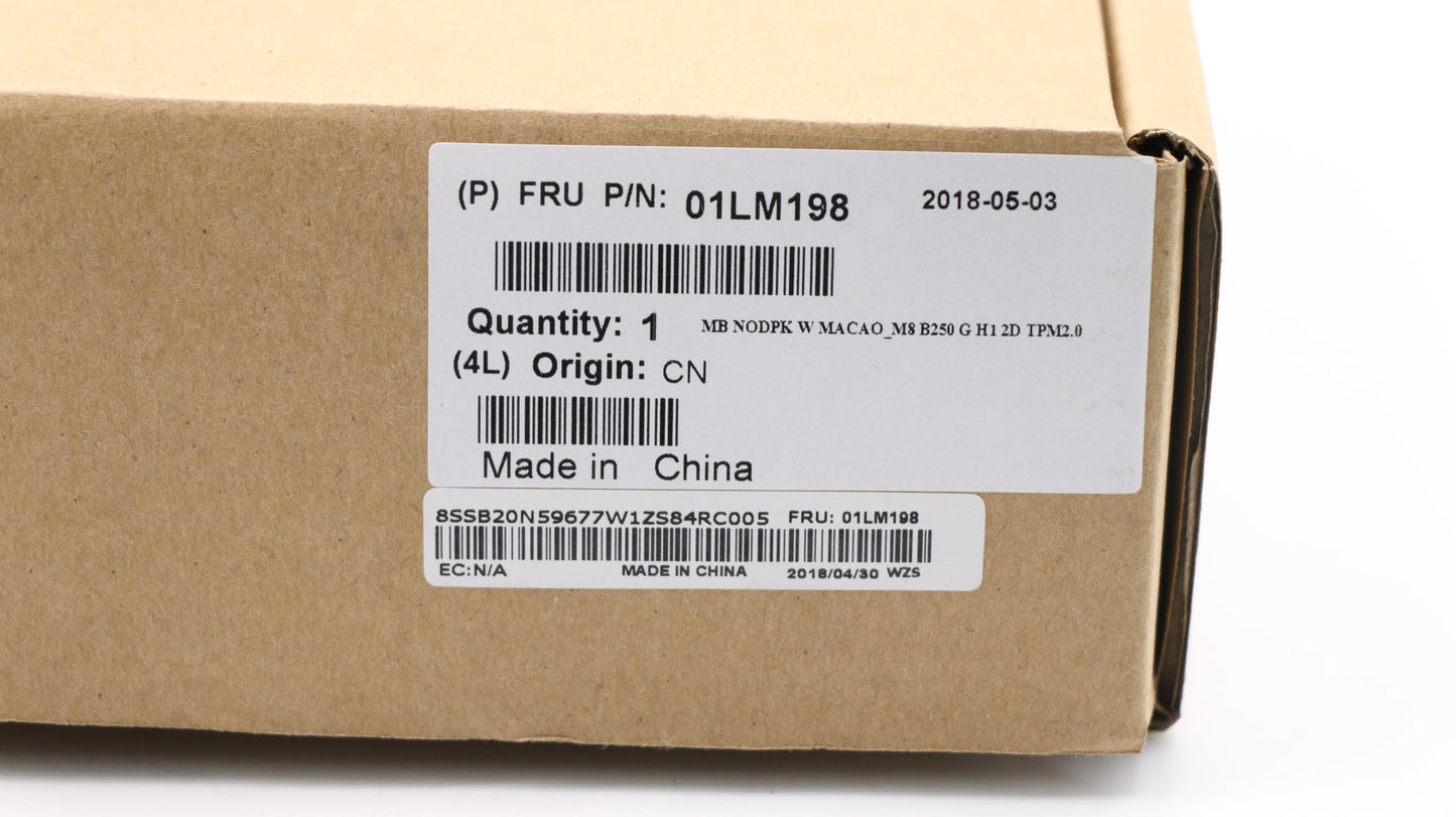 Lenovo W Macao_M8 B250 G H1 2D Nodpk - 01LM198