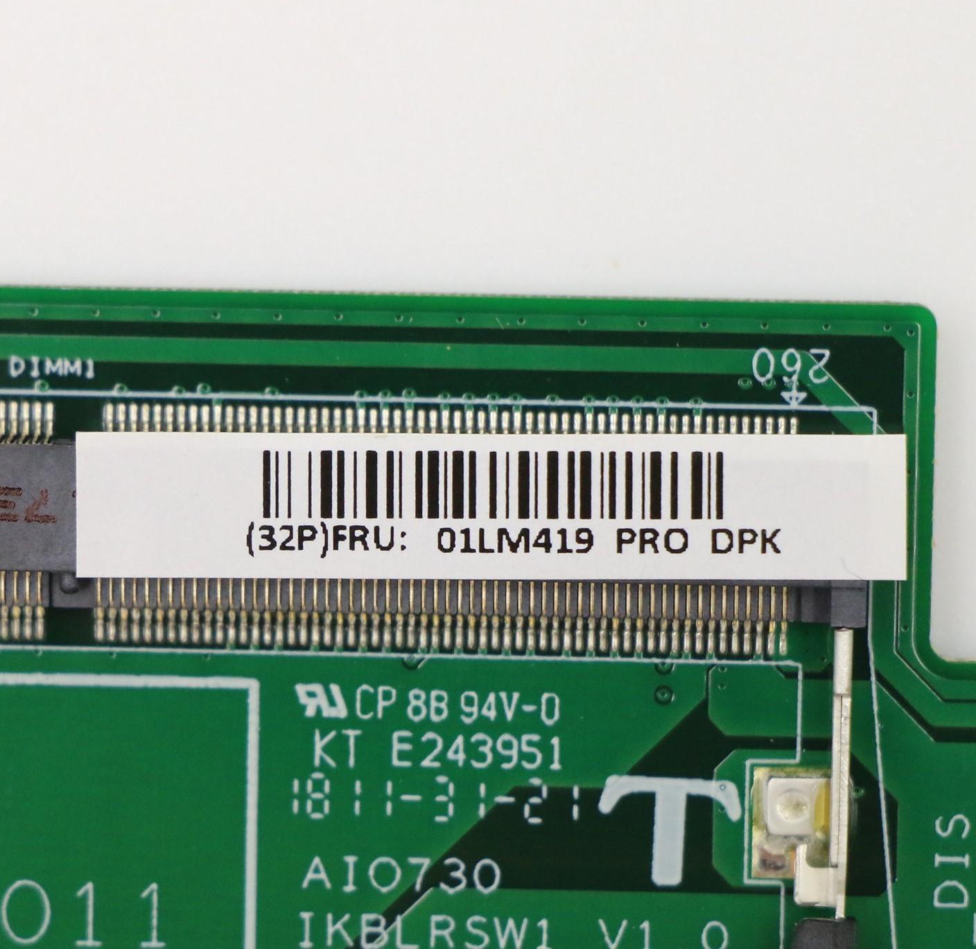 Lenovo System Board Planar Motherboar - 01LM419