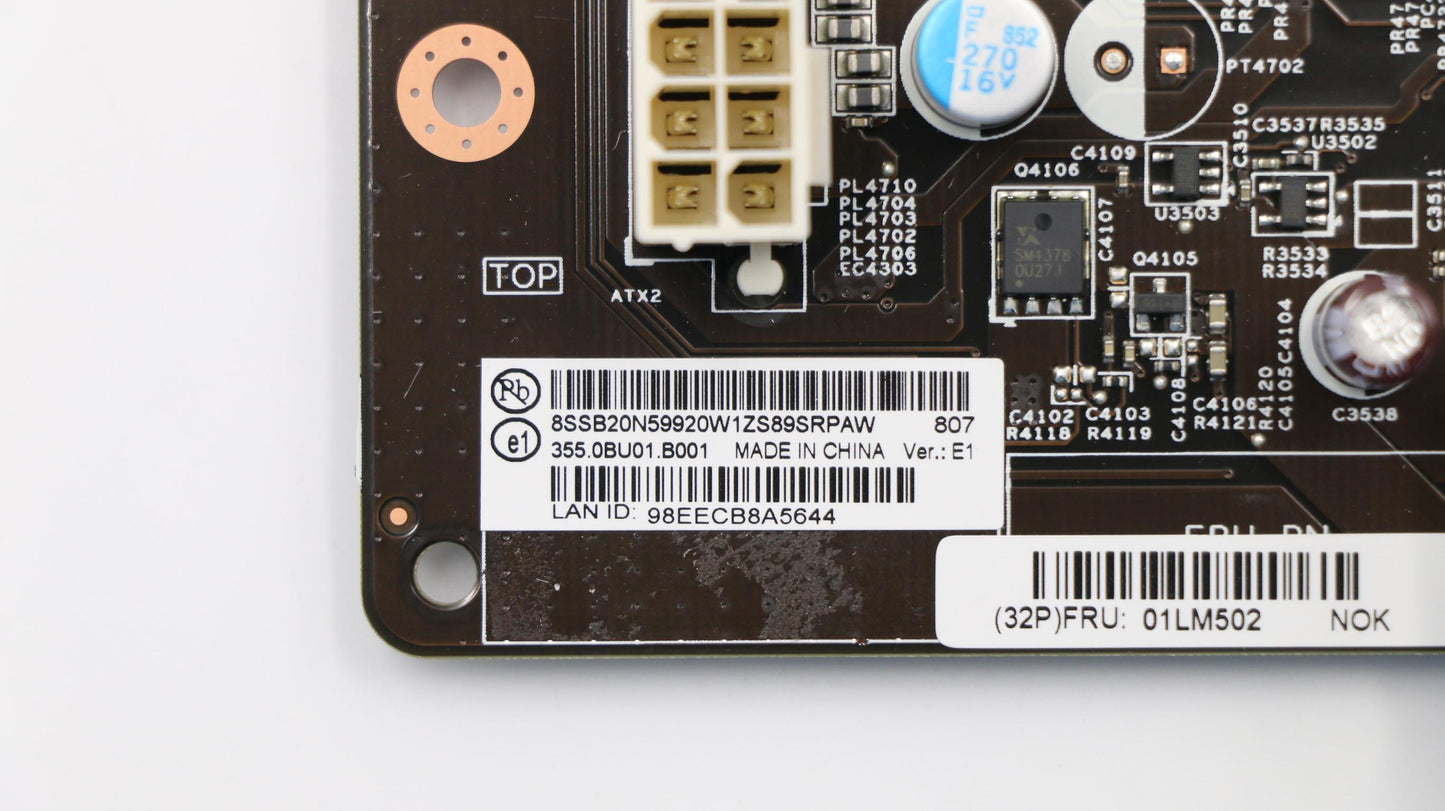 Lenovo System Board Planar Motherboar - 01LM502