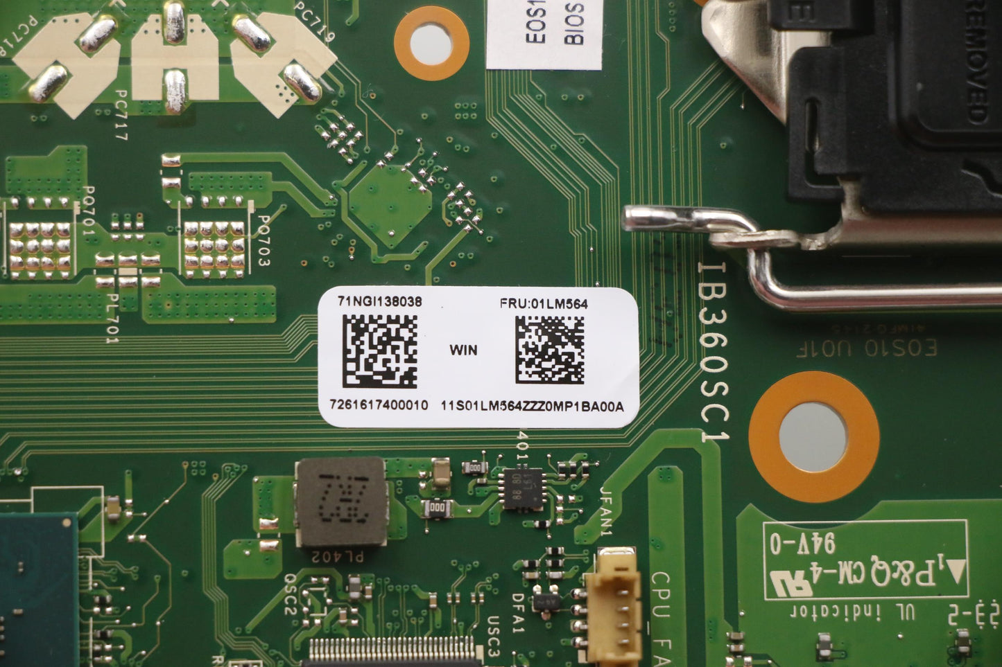 Lenovo System Board Planar Motherboar - 01LM564