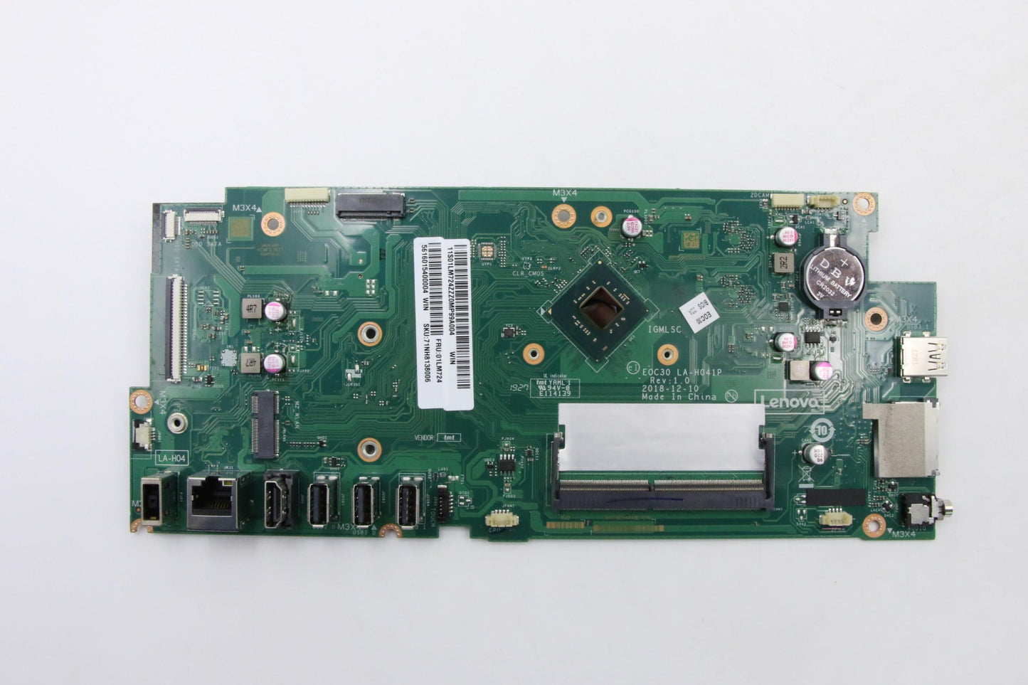 Lenovo Mb Assy J4105 Uma W/Rtc Win - 01LM724