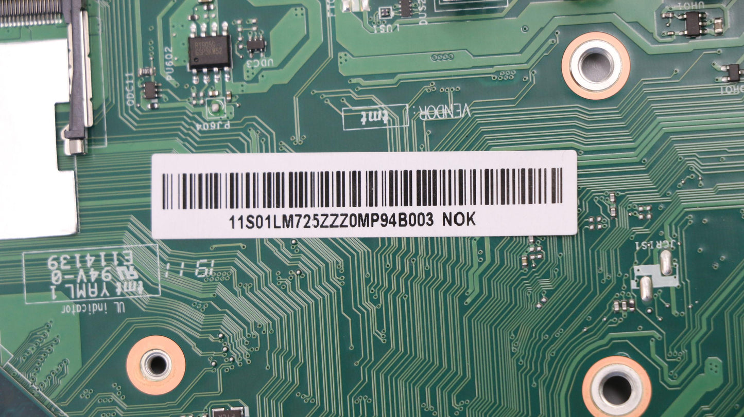 Lenovo Mb Assy J4005 Uma W/Rtc Nok - 01LM725