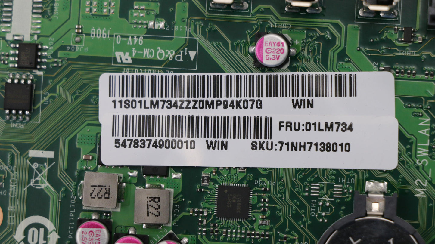 Lenovo Mb Assy Dis Hd I3 W/Rtc Win - 01LM734
