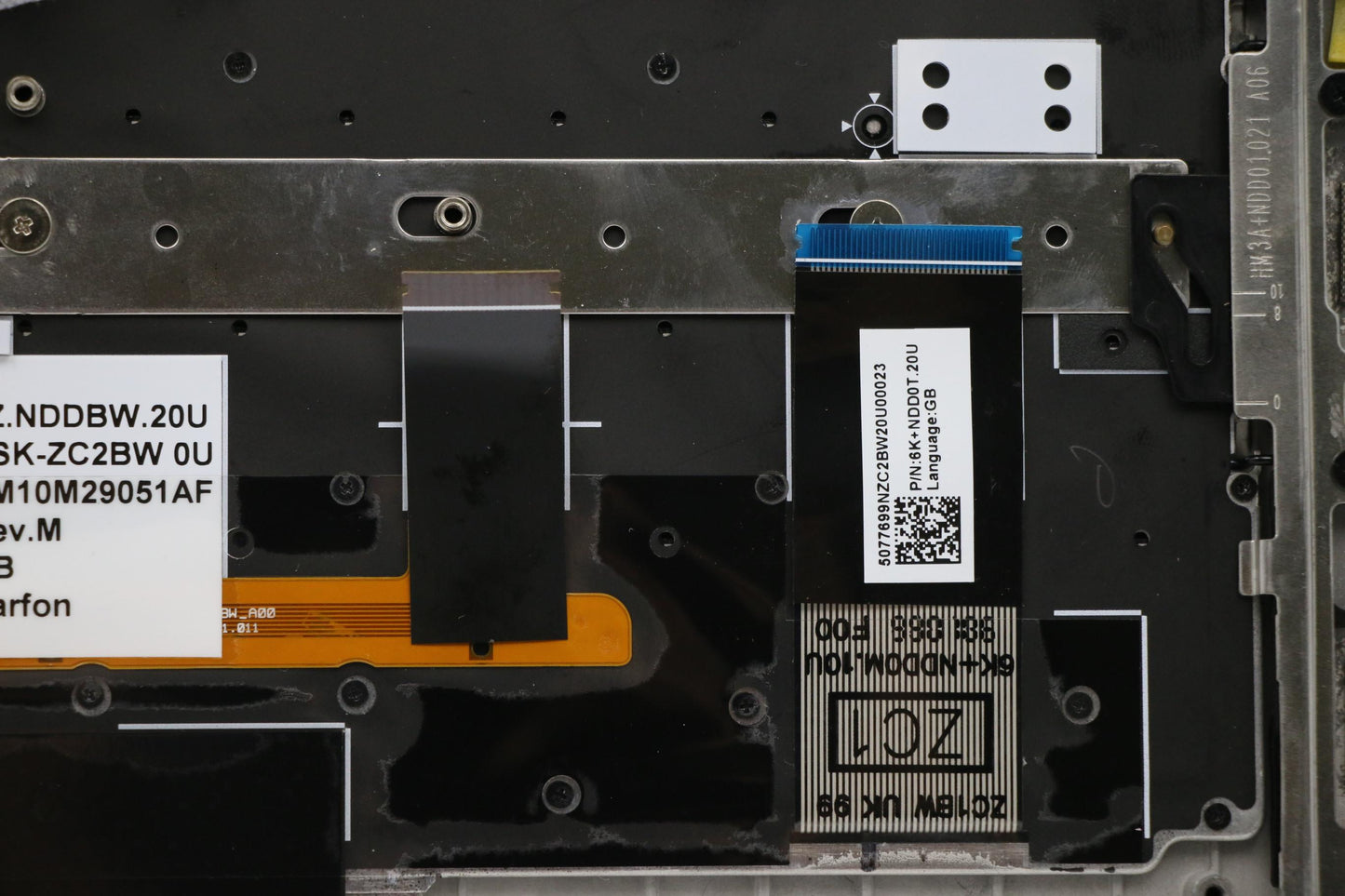 Lenovo C-Cover,Kbd,Dfn+Fuyu,Bg,Slv - 01LV039