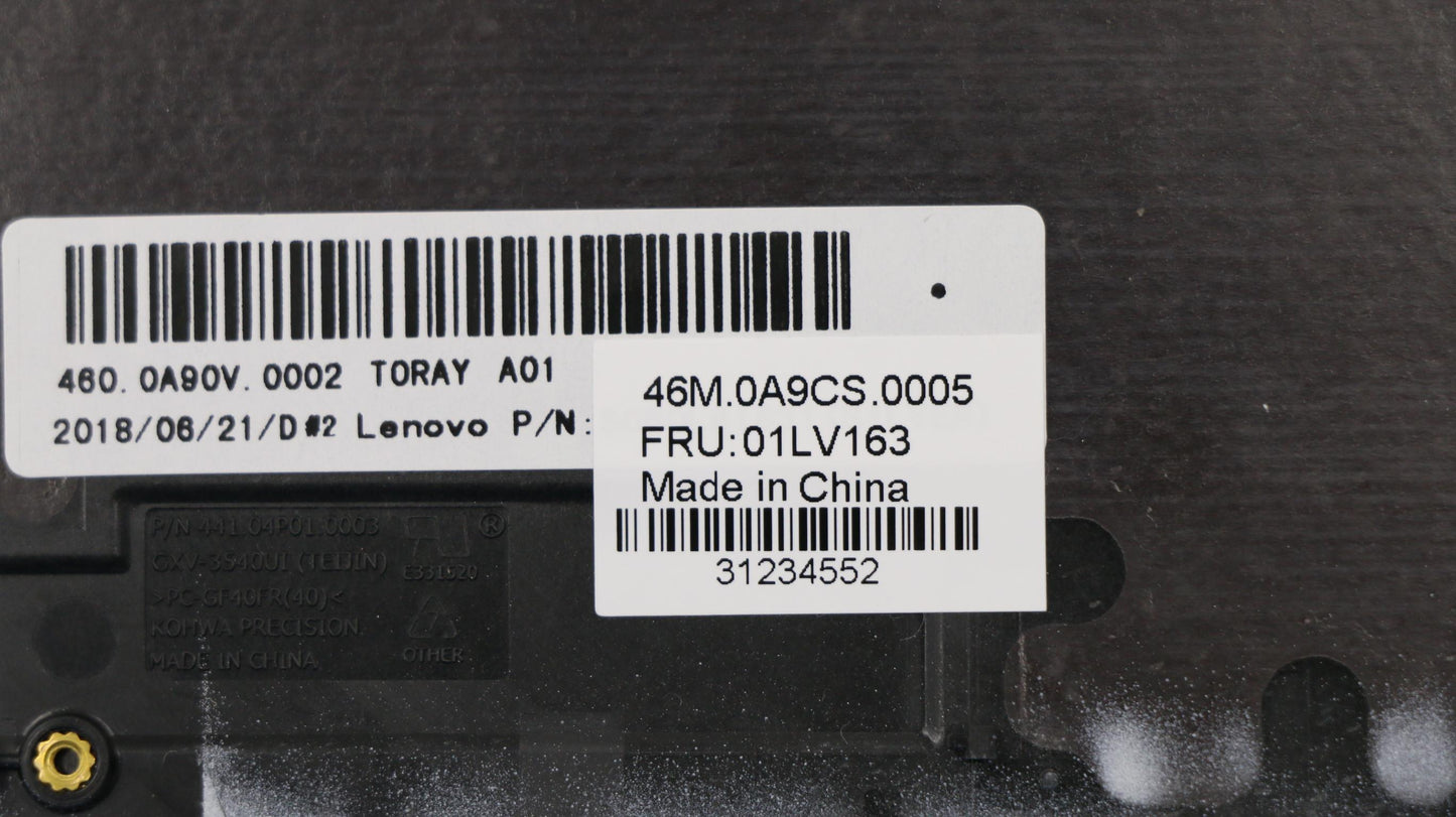 Lenovo Rear Cover,Normal,W/Cu Sheet,S - 01LV163