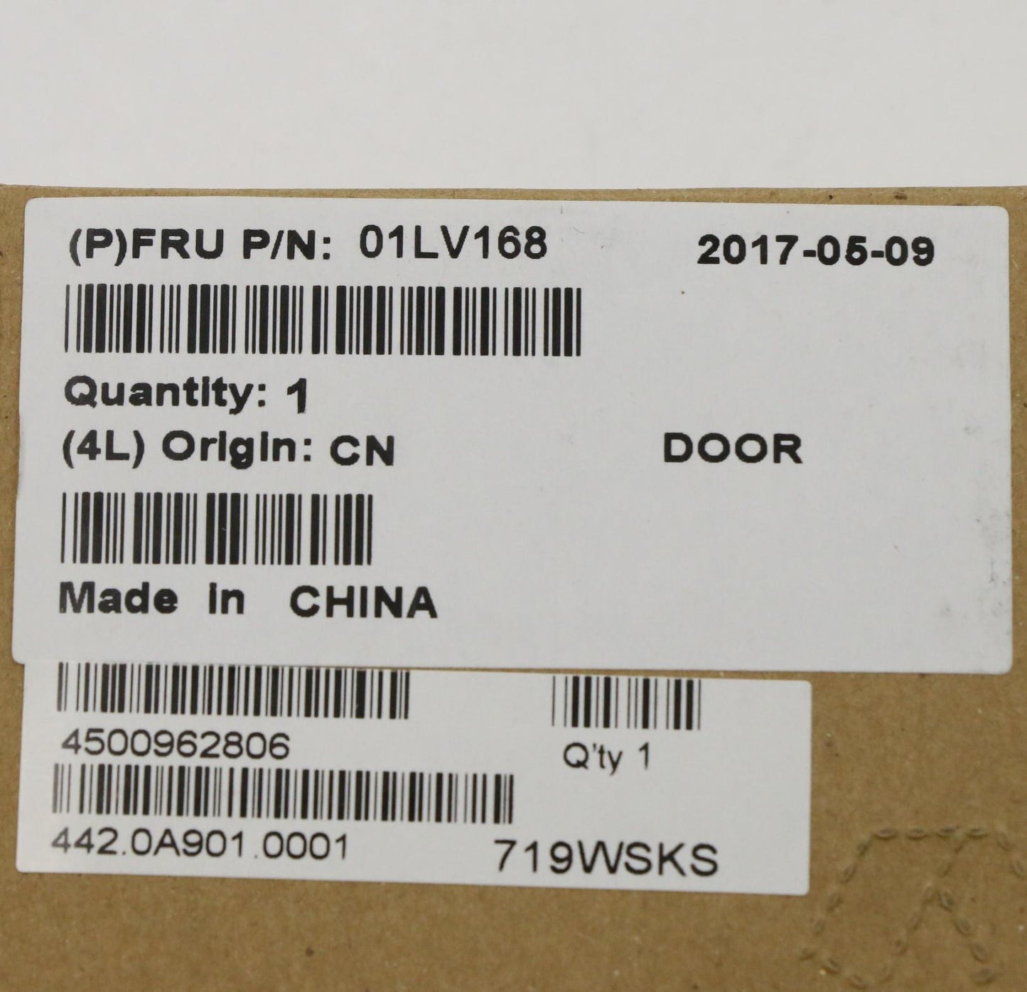 Lenovo Sim/Sd Door, Black - 01LV168