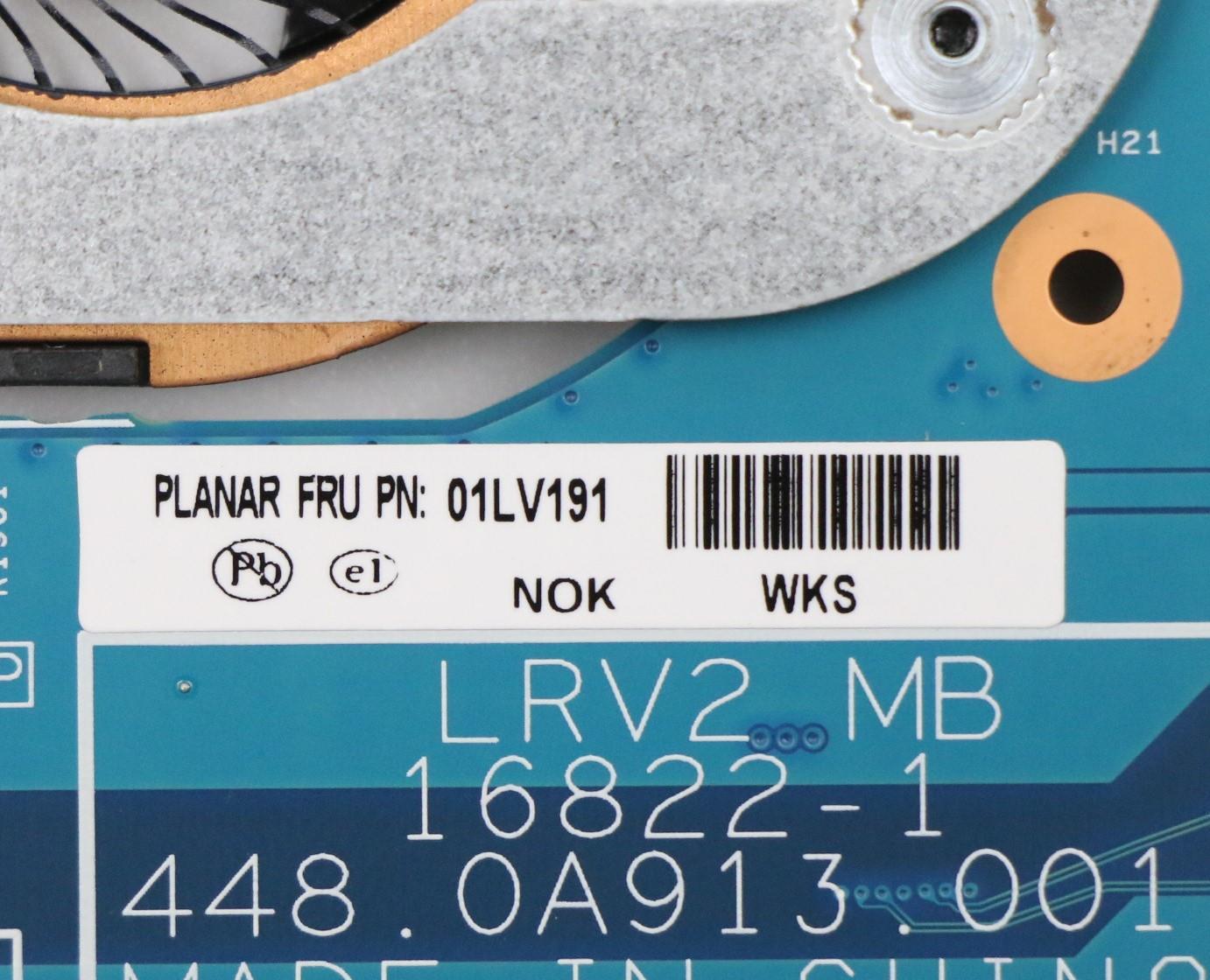 Lenovo Mb Nok I7-7600U Hd 16G N-Tpm V - 01LV191