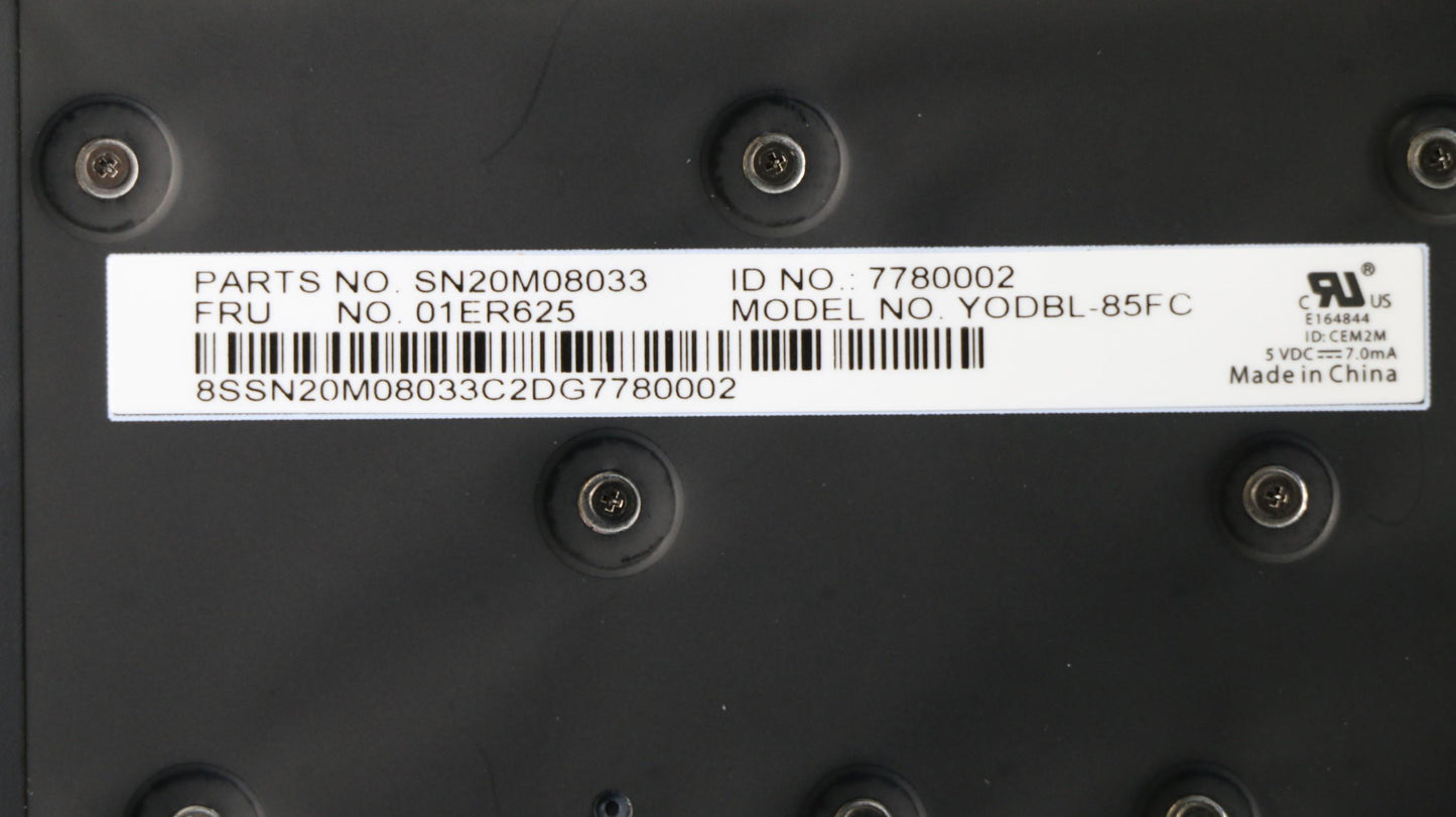 Lenovo Keyboard Bezel Cfr Fpr Nfc Bk - 01LV270