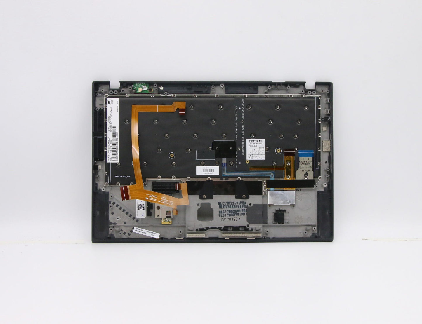 Lenovo Keyboard Bezel Ara Fpr Nfc Bk - 01LV272