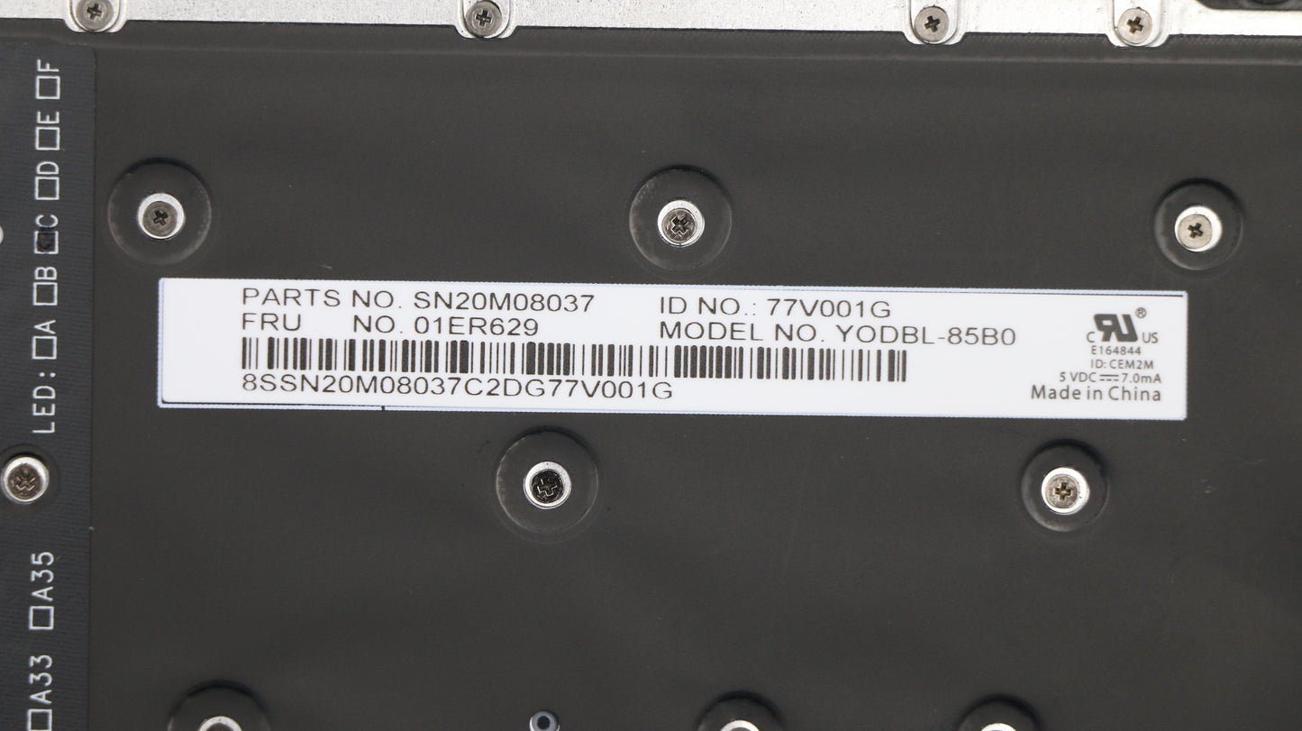 Lenovo Keyboard Bezel Be Fpr Nfc Bk C - 01LV274