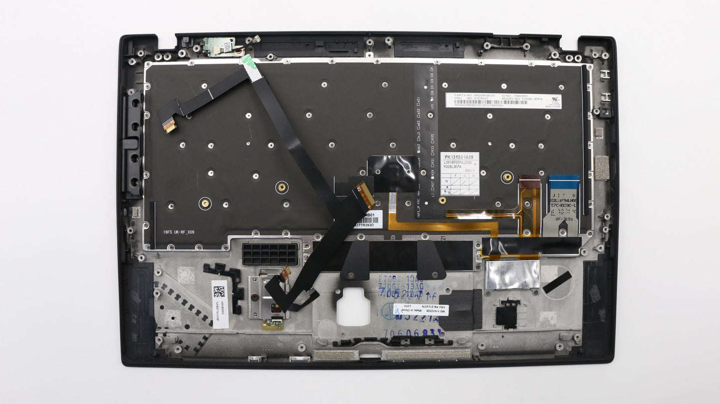 Lenovo Keyboard Bezel Br Fpr Nfc Bk C - 01LV276