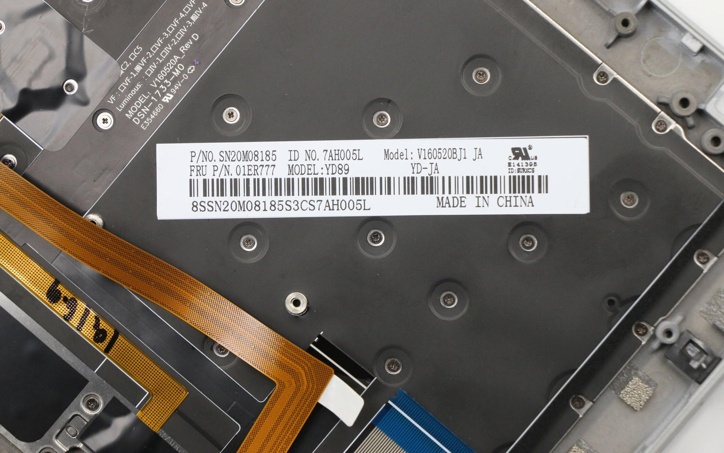 Lenovo Keyboard Bezel Jp Fpr Nfc Sv S - 01LV391