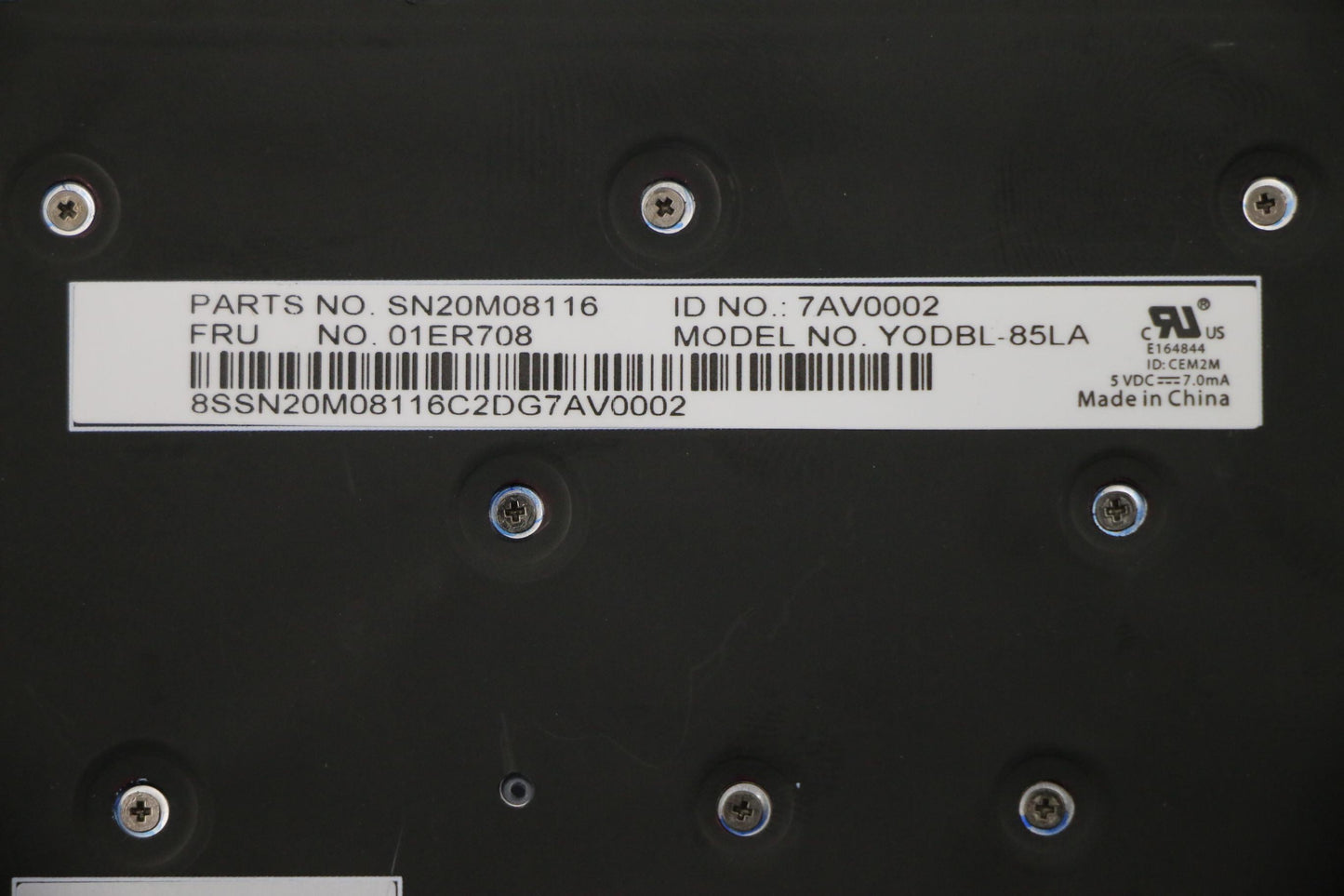 Lenovo Keyboard Bezel Las Fpr Nfc Sv - 01LV396