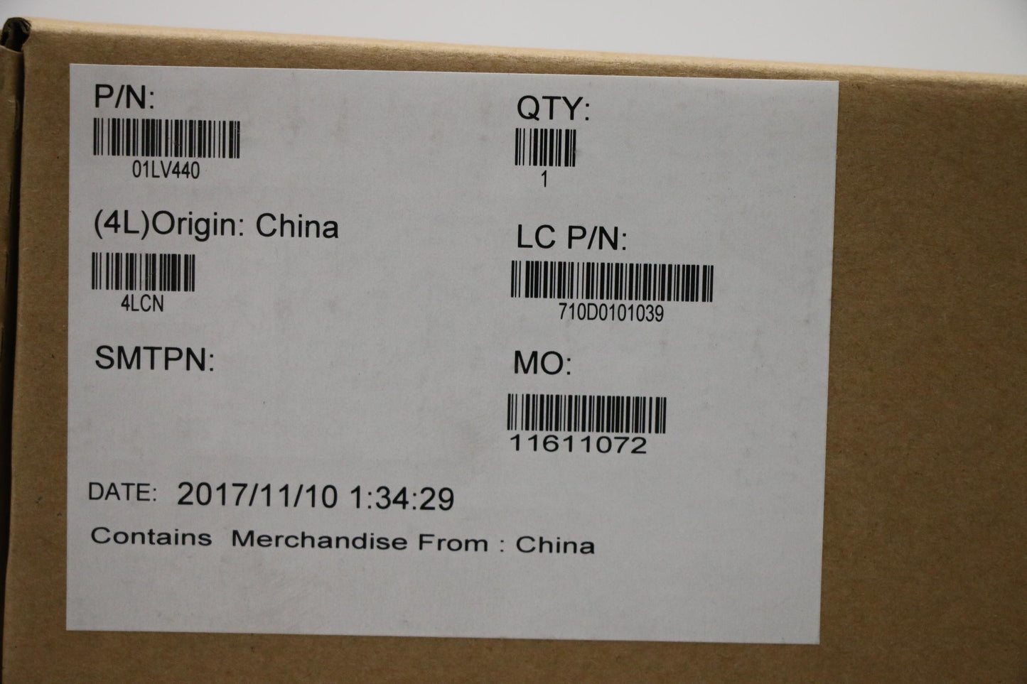 Lenovo Mb Nok I7-7600U Kbl 8Gb Tpm2 - 01LV440