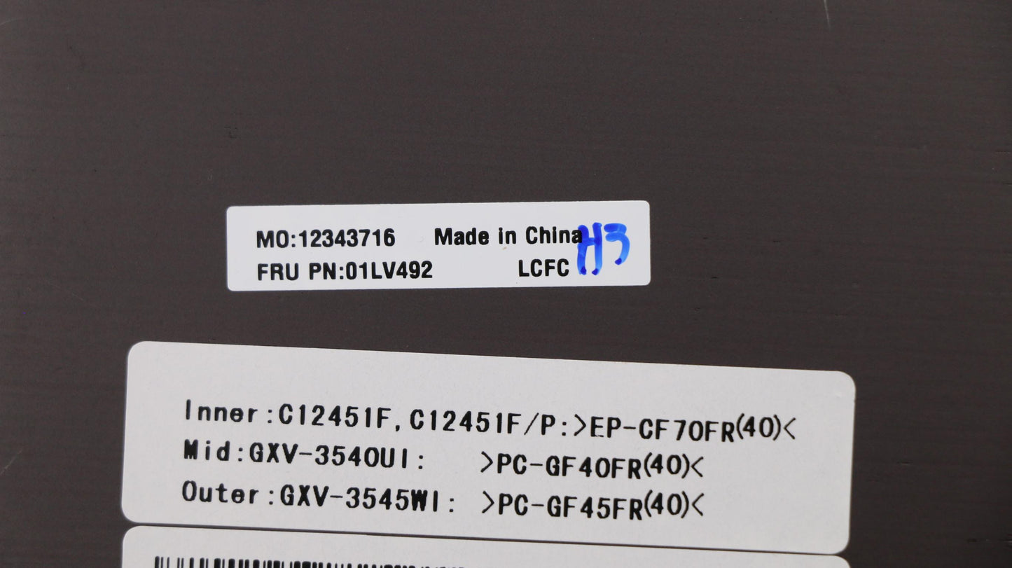 Lenovo Case Rear Cover Ir Black - 01LV492