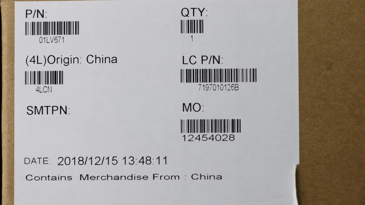 Lenovo System Board Planar Motherboar - 01LV671