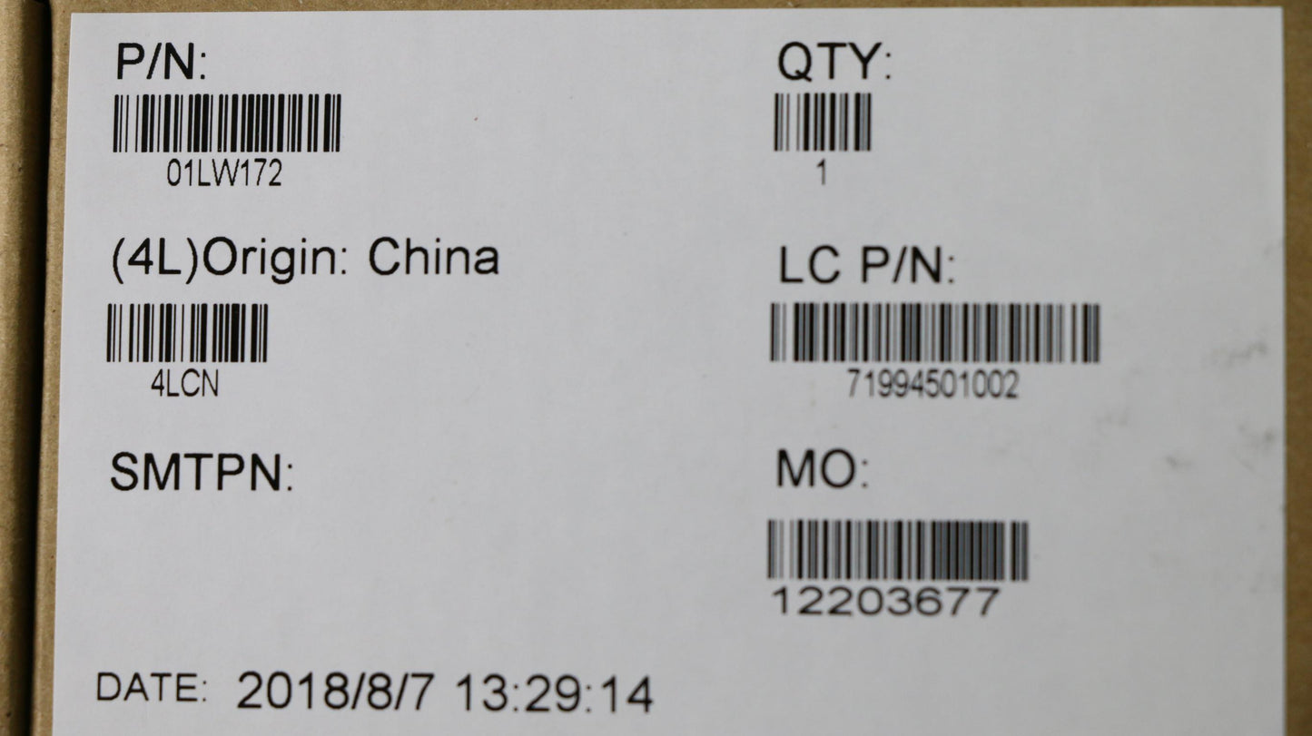 Lenovo Fru 2280 Bracket Assembly - 01LW172