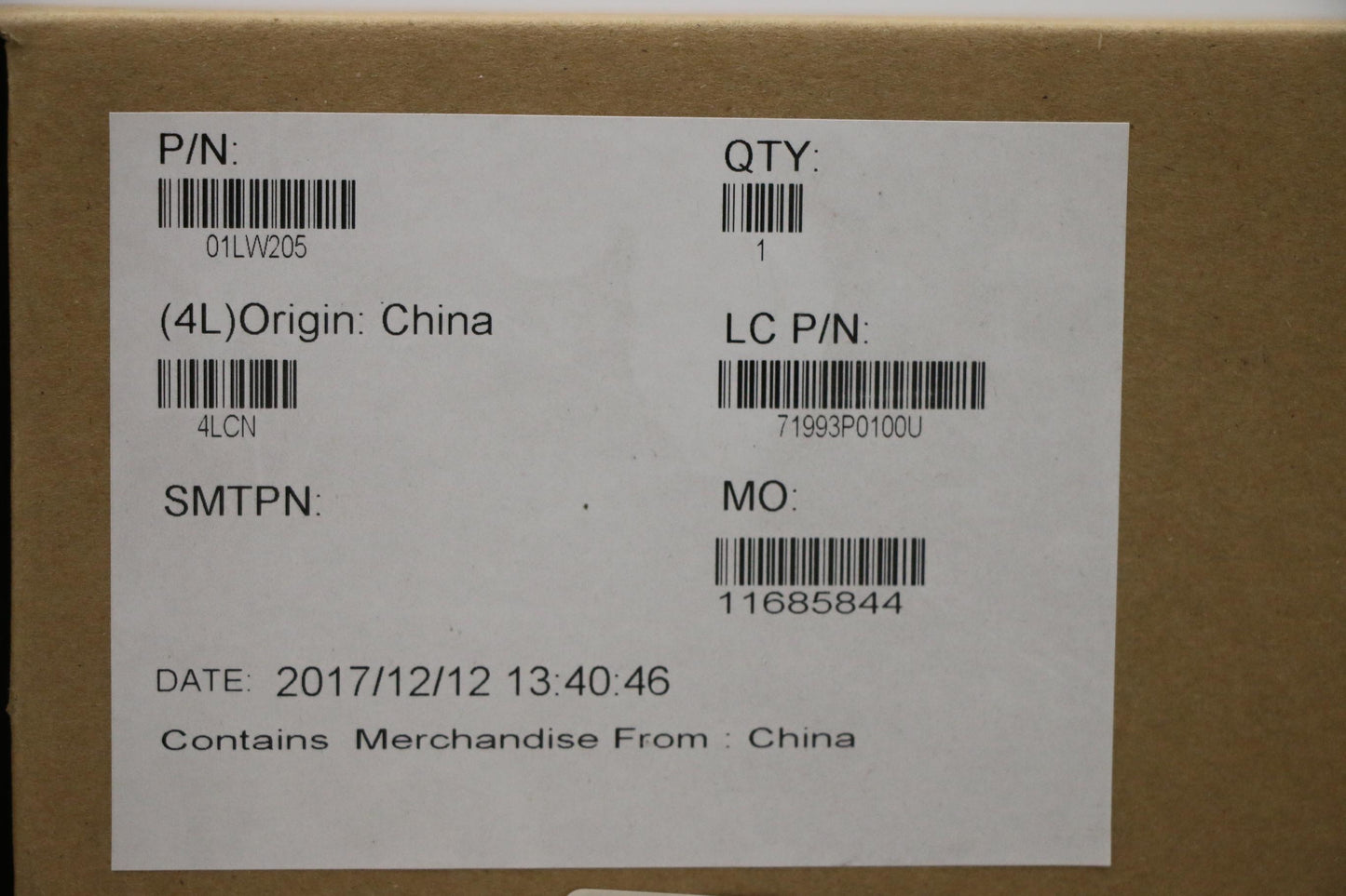 Lenovo Fru I5-8250U 540 2G Ddr5 Nok N - 01LW205