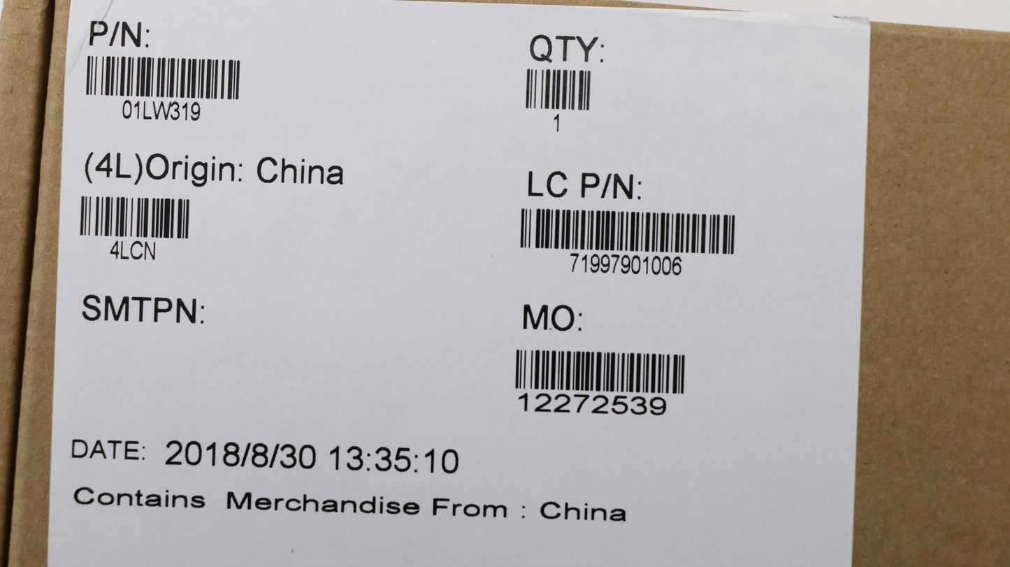 Lenovo El480 Cover Assembly D Cover - 01LW319