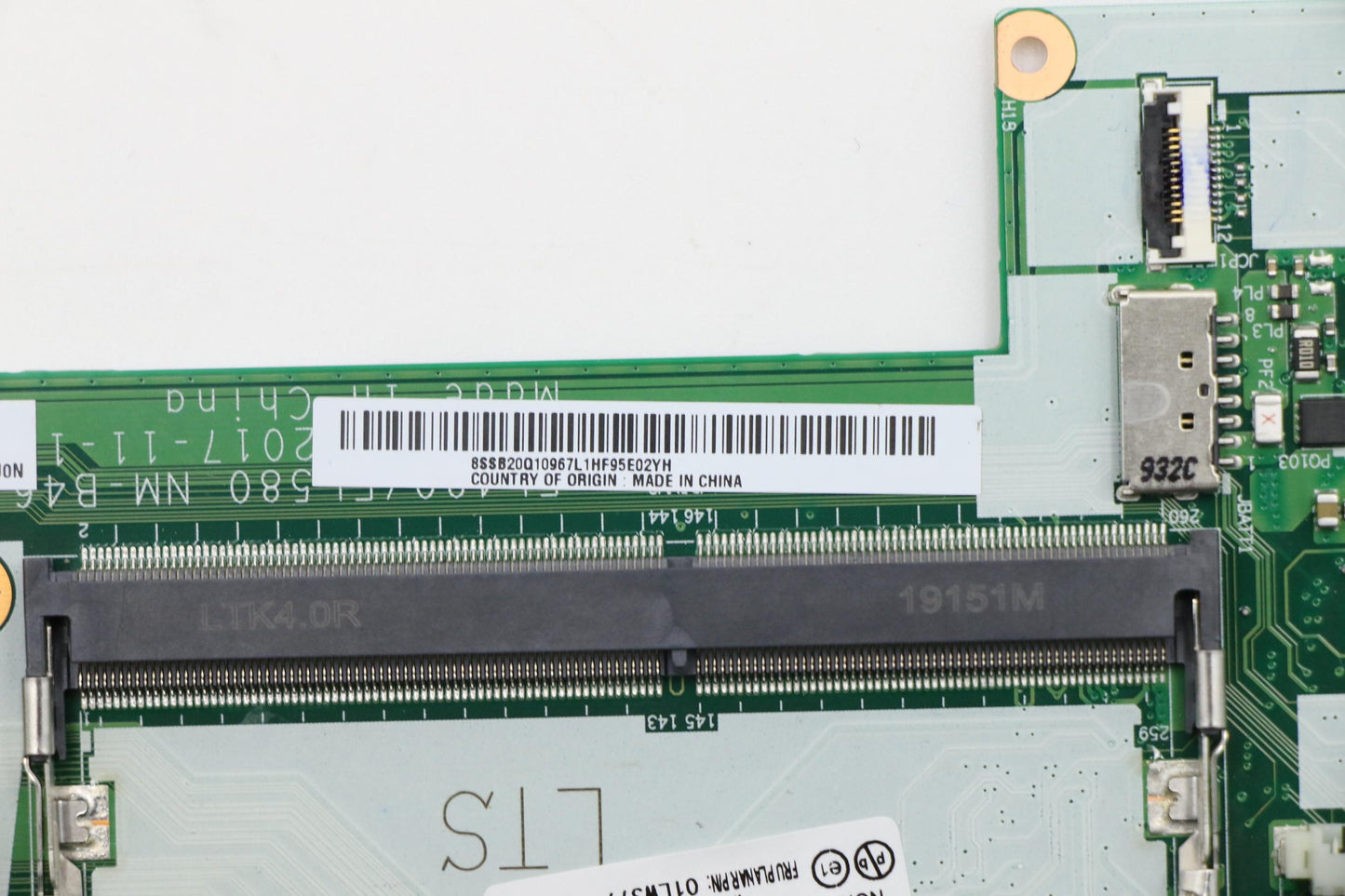 Lenovo El480 Mb Uma I58250U Nok Namt - 01LW377