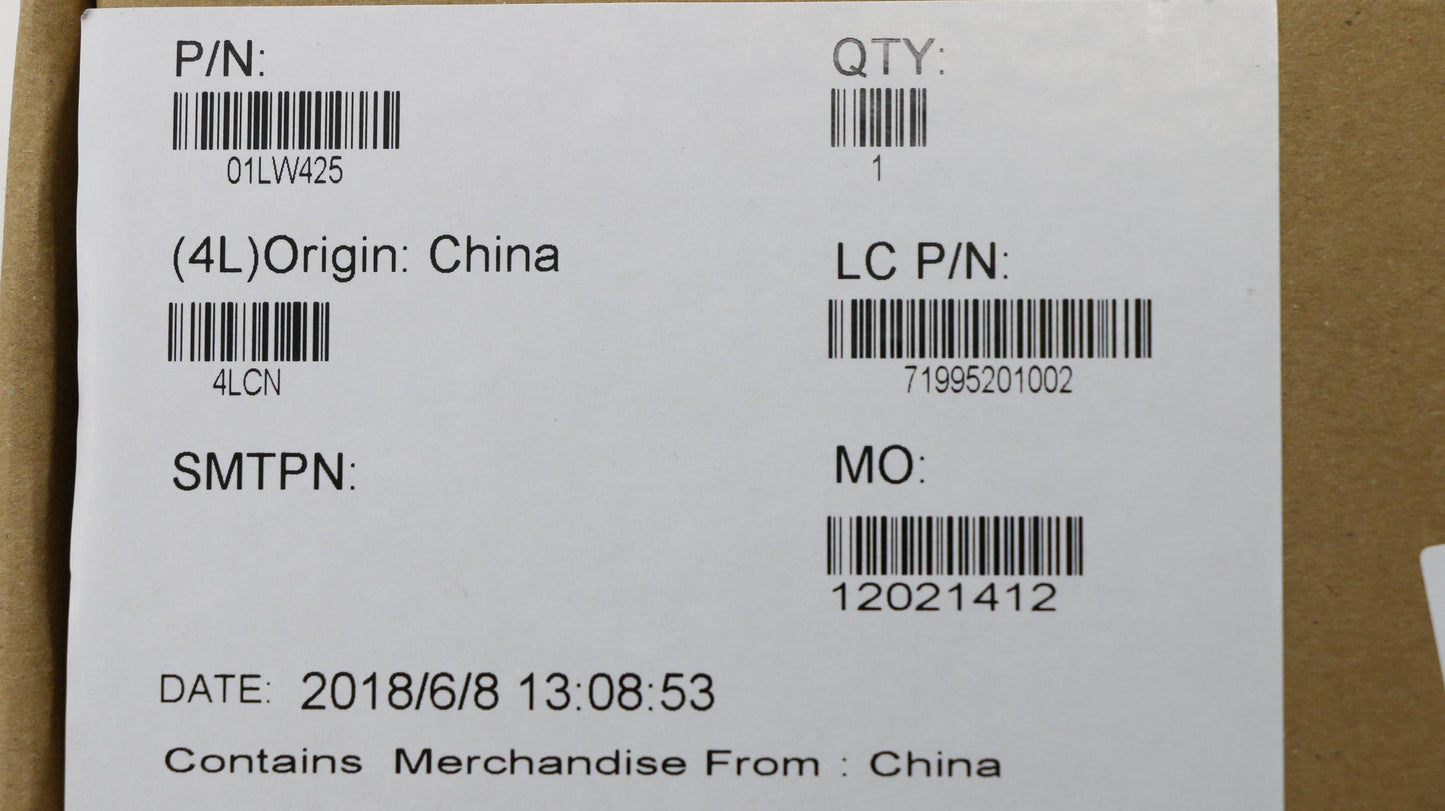 Lenovo Jinn Fru Fpr Cable Kit - 01LW425