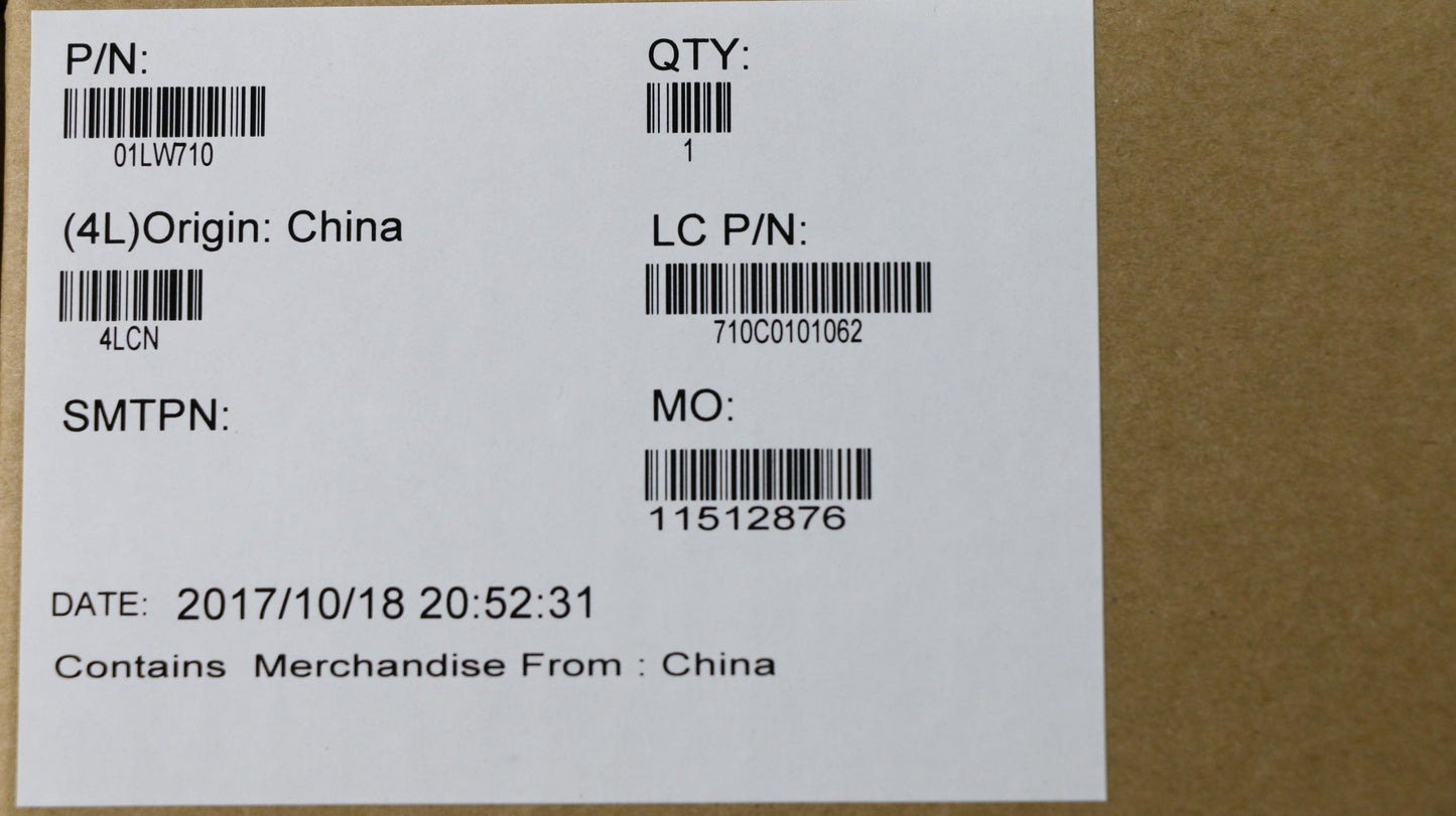Lenovo Fru I5-7200U,Win,Ny,Mt - 01LW710