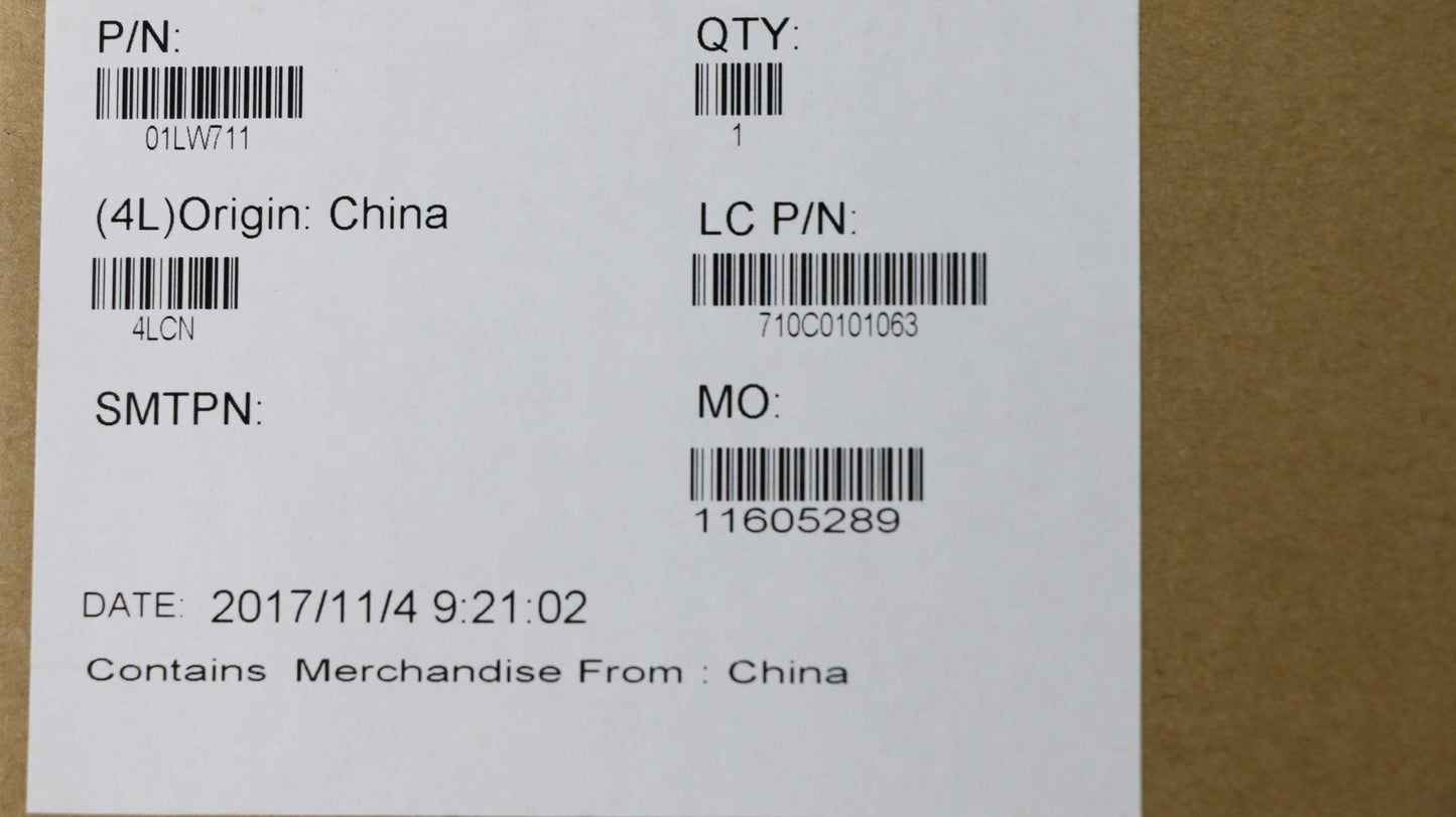 Lenovo Fru I7-7500U,Win,Ny,Mt - 01LW711