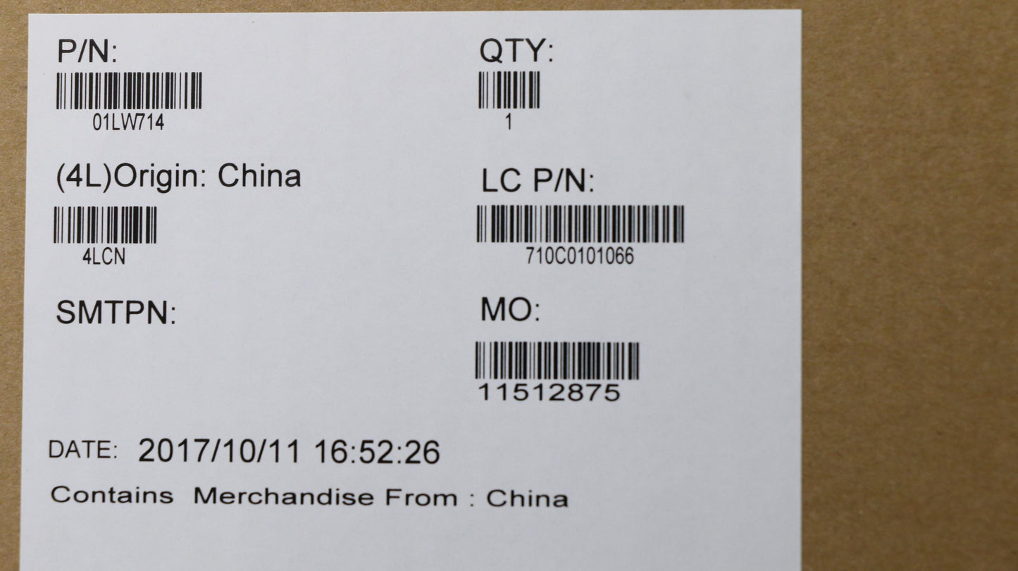 Lenovo Fru I5-7300U,Win,Yy,Mt - 01LW714