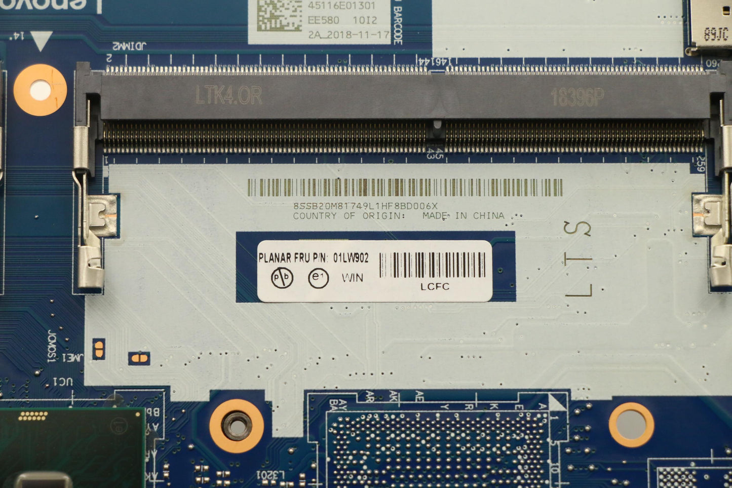 Lenovo I37130Uintel Hdwinntpmprc - 01LW902