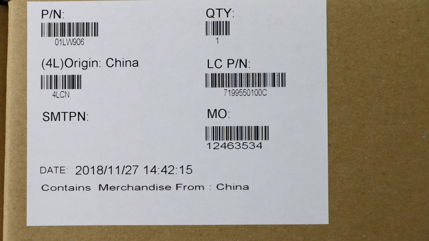 Lenovo I57200Uintel Hdwinntpmprc - 01LW906