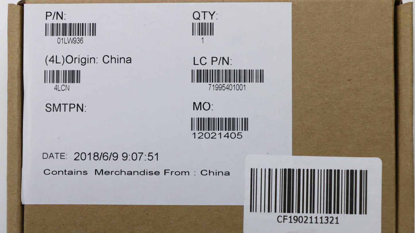 Lenovo Jinn Fru Geo Label Kit, Black - 01LW936
