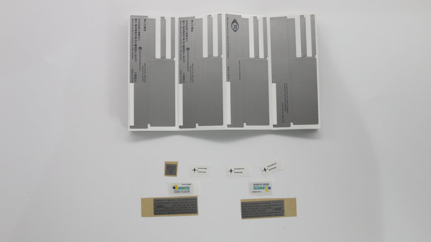 Lenovo Jinn Fru Geo Label Kit, Silver - 01LW937