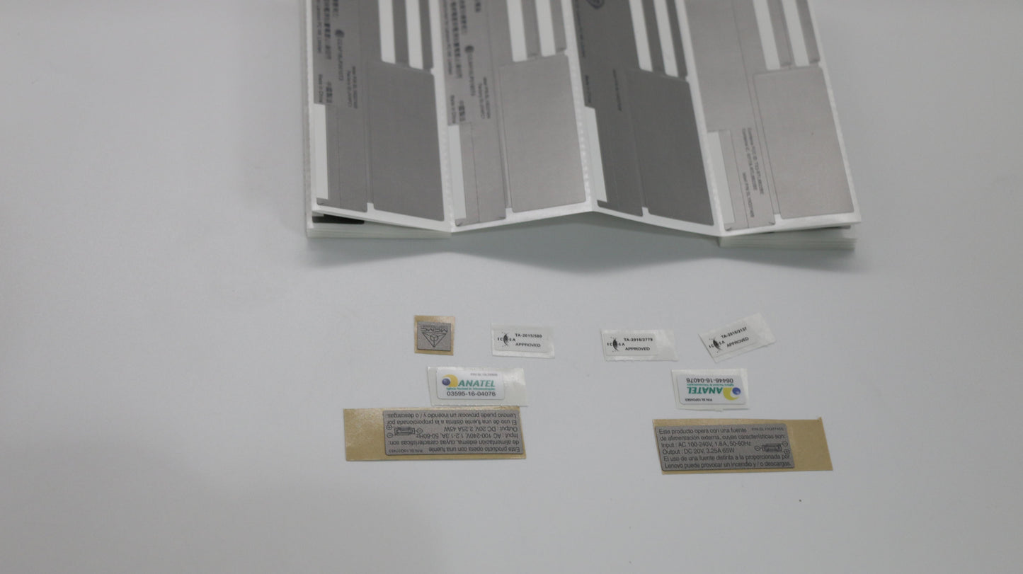 Lenovo Jinn Fru Geo Label Kit, Silver - 01LW937