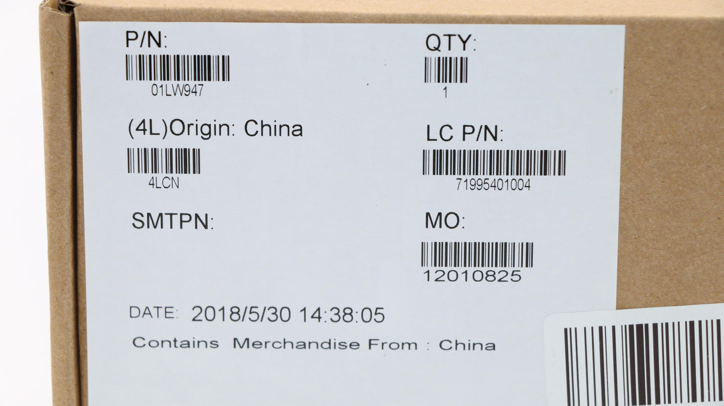 Lenovo Fru System Label Kit Black - 01LW947
