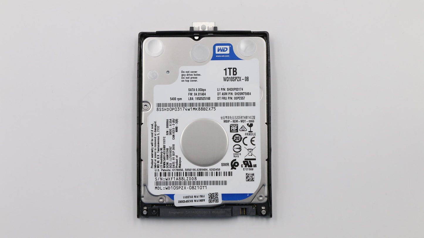 Lenovo Hdd,1Tb,5400,7Mm,Wd,Sata,Std - 01LX011