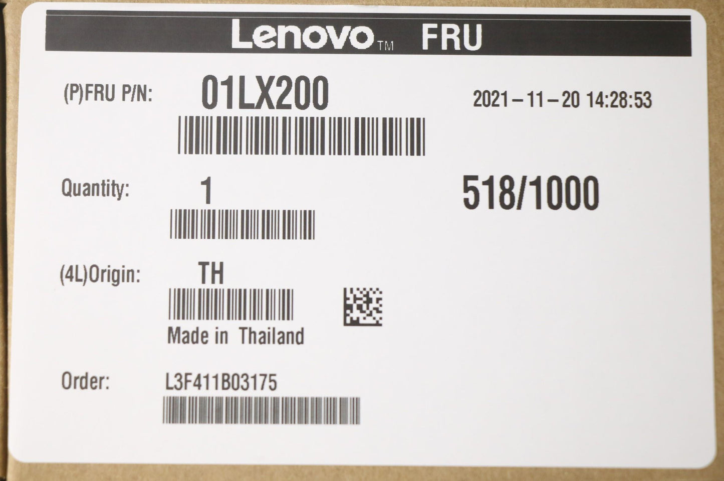 Lenovo (01LX200) SSD 256GB, M.2, 2280, PCIe 3x4, OPAL, Toshiba